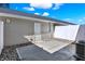 Small backyard patio with storage unit and AC unit at 3889 Wren Dr, Brownsburg, IN 46112