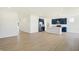 Kitchen features a large island and blue cabinets at 7144 Rose Hill Ave, Brownsburg, IN 46112