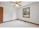 Well lit bedroom with ceiling fan and window at 521 Eagle Crest Dr, Brownsburg, IN 46112