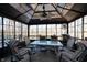 Screened gazebo with seating, perfect for relaxing outdoors at 6605 Donnelly Dr, Brownsburg, IN 46112