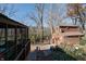 Brick patio, screened porch and garden shed with river view at 6605 Donnelly Dr, Brownsburg, IN 46112