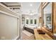 Bathroom with a large soaking tub, walk-in shower and double vanity at 6902 Creekridge Trl, Indianapolis, IN 46256