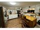Charming kitchen with wood countertops and island at 8353 N Sr 109, Wilkinson, IN 46186