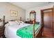 Bright bedroom with hardwood floors and a comfortable double bed at 3784 Mansfield Dr, Brownsburg, IN 46112