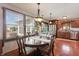 Kitchen with hardwood floors, stainless steel appliances and breakfast nook at 3784 Mansfield Dr, Brownsburg, IN 46112