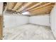 Unfinished basement with exposed beams and plumbing at 534 Austrian Way, Avon, IN 46123