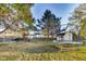 Large backyard with playset, trampoline, and storage shed at 534 Austrian Way, Avon, IN 46123