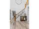 Elegant two-story entry with wood staircase and chandelier at 5911 N 400 W, Bargersville, IN 46106