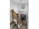Elegant entryway with a stunning chandelier, hardwood floors, and a modern staircase at 5911 N 400 W, Bargersville, IN 46106