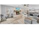 Fireplace, hardwood floors, and open concept living space at 5911 N 400 W, Bargersville, IN 46106