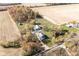 Aerial view of property with house and barn at 8549 S 750 W, Pendleton, IN 46064