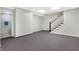 Unfinished basement with storage closet and bathroom at 2505 Riverside Dr, Columbus, IN 47201