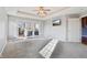 Main bedroom featuring a TV, carpet, and French doors to patio at 4280 Hickory Ridge Blvd, Greenwood, IN 46143