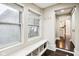 Charming entryway with built-in bench seating and storage at 2028 Hoyt Ave, Indianapolis, IN 46203