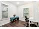 Bright home office with two windows and built-in shelving at 2028 Hoyt Ave, Indianapolis, IN 46203