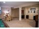 Finished basement with game area and dining space at 7610 Monte Carlo Way, Indianapolis, IN 46278