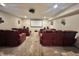 Luxury home theater with multiple reclining seats at 7610 Monte Carlo Way, Indianapolis, IN 46278