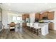 Bright kitchen with an island, breakfast area and modern cabinetry at 18322 Depoe Ln, Westfield, IN 46074