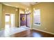 Bright dining room with hardwood floors and chandelier at 6115 Copeland Mills Ct, Indianapolis, IN 46221