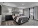 Bright bedroom with a plush bed and gray color scheme at 3628 Planck Cir, Danville, IN 46122