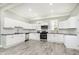 Renovated kitchen, featuring white cabinets and stainless steel appliances at 408 W 11Th St, Anderson, IN 46016