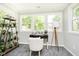 Home office with window seat and floor lamp at 408 W 11Th St, Anderson, IN 46016