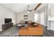 Spacious living room with a comfy sectional sofa and large TV at 5528 Lincoln Rd, Martinsville, IN 46151
