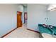 Bathroom with a green marble vanity and tiled floors at 1160 Mt Vernon Dr, Greenwood, IN 46142