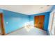 Bright bedroom with blue walls and ample natural light at 1160 Mt Vernon Dr, Greenwood, IN 46142