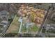 Aerial view showing house, detached garage, and expansive property at 8190 Beech Grove Rd, Martinsville, IN 46151