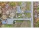 Overhead view of house, detached garage, and surrounding land at 8190 Beech Grove Rd, Martinsville, IN 46151