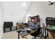 Spacious hobby room featuring ample storage and workbenches at 13613 Lake Ridge Ln, Fishers, IN 46055