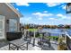 Deck boasts lake views and comfortable seating at 13613 Lake Ridge Ln, Fishers, IN 46055