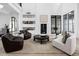 Spacious living room with a modern fireplace and ample natural light at 10771 Holliday Farms Blvd, Zionsville, IN 46077