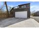 Detached garage with a rooftop deck and modern design at 1514 E 12Th St, Indianapolis, IN 46201