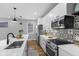 Modern kitchen with stainless steel appliances and white shaker cabinets at 1514 E 12Th St, Indianapolis, IN 46201