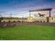 Miles Farm community entrance with stonework and pergola at 259 Lar Lan Dr, Danville, IN 46122