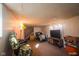 Finished basement with a TV and seating at 3136 E Edgewood Ave, Indianapolis, IN 46227