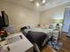 Cozy bedroom with a double bed, nightstand, and dresser at 620 Valley Dr, Martinsville, IN 46151
