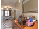 Inviting entryway with view of living room and decorative console table at 304 Chestnut St, Danville, IN 46122