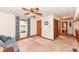 Spacious bedroom with carpeting and access to a hallway at 8191 Frisco Way, Indianapolis, IN 46240