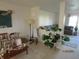 Open living area with a half wall separating the living and dining areas at , Greenwood, IN 46143