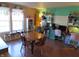 Playroom with two work desks, shelving, and a vibrant color scheme at , Greenwood, IN 46143