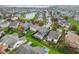 Aerial view of house and neighborhood at 1285 Greenwood Station Blvd, Greenwood, IN 46143