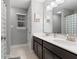 Bathroom with double vanity, and shower/tub combo at 1285 Greenwood Station Blvd, Greenwood, IN 46143