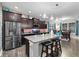 Modern kitchen with stainless steel appliances and granite countertops at 1285 Greenwood Station Blvd, Greenwood, IN 46143