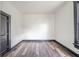 Simple bedroom with hardwood floors and neutral walls at 425 Sanders St, Indianapolis, IN 46225