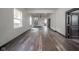 Spacious living room with hardwood floors and high ceilings at 425 Sanders St, Indianapolis, IN 46225