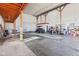 Large garage with high ceilings and plenty of storage at 5784 N 600 E, Greenfield, IN 46140