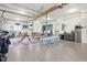 Finished garage playroom with table and play area at 5784 N 600 E, Greenfield, IN 46140